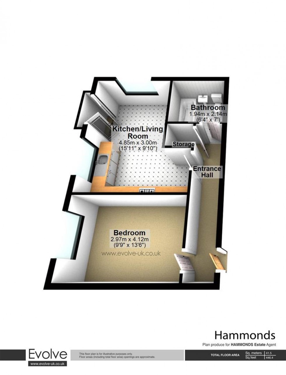 Floorplan for The Common, Hatfield