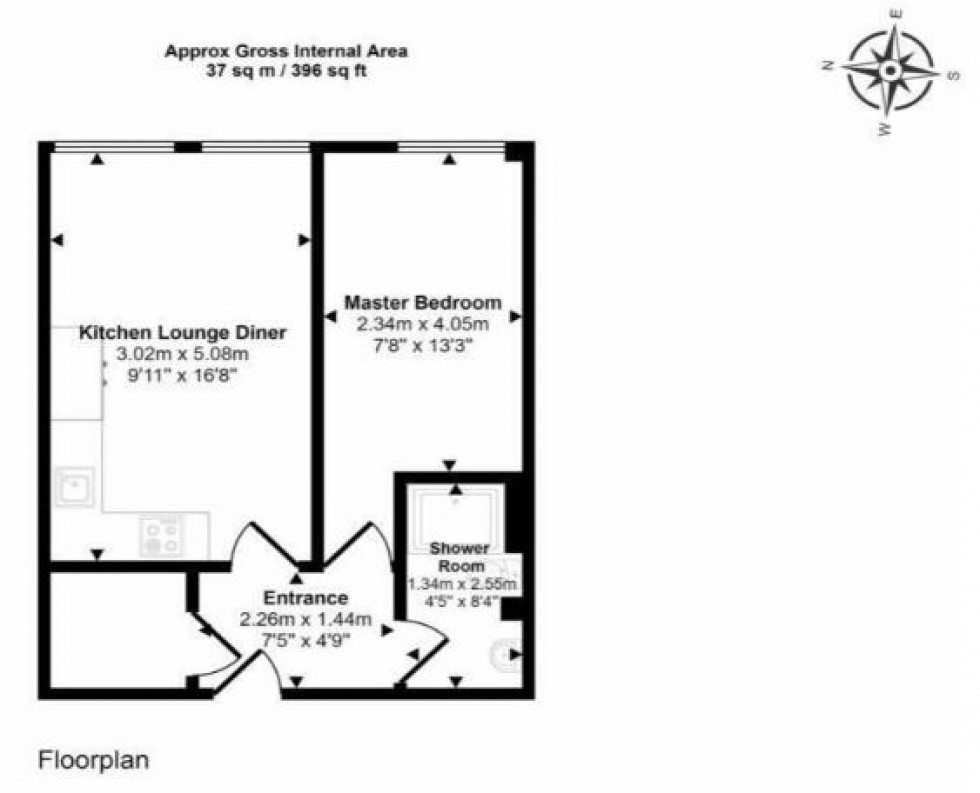 Floorplan for High Road, Chadwell Heath