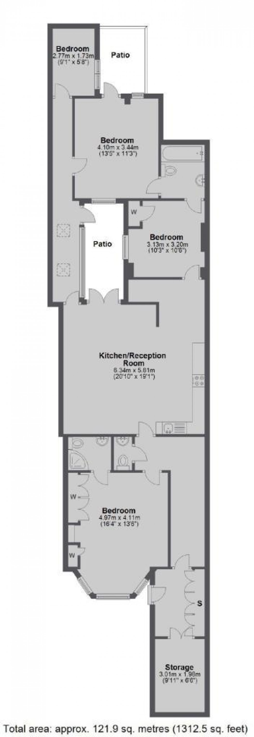 Floorplan for Cromwell Road, London