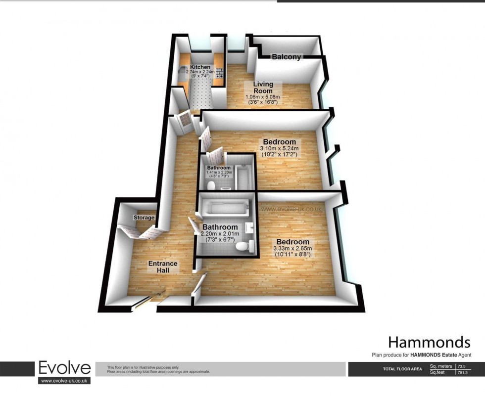 Floorplan for High Street, London
