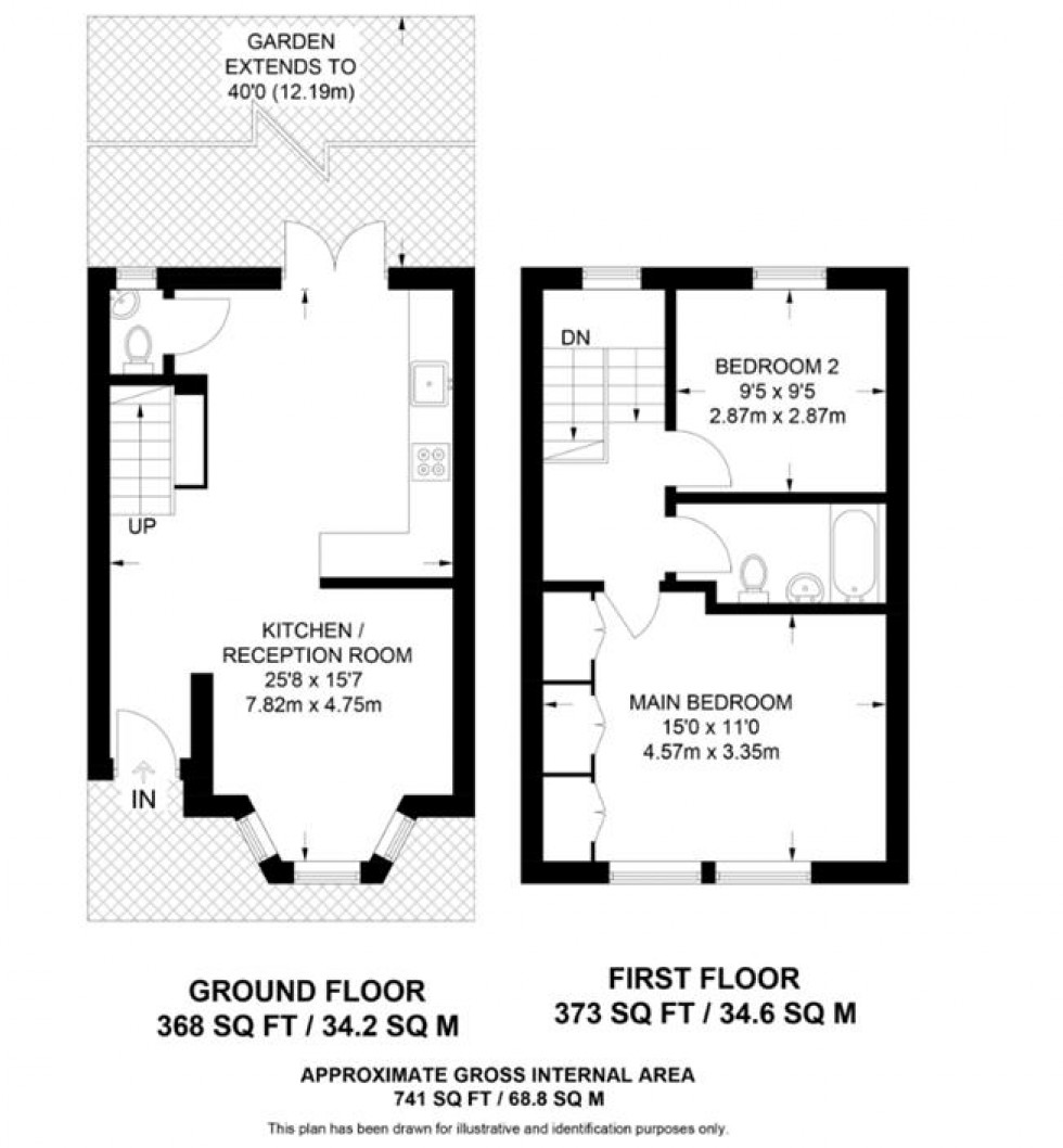 Floorplan for Antill Road, London