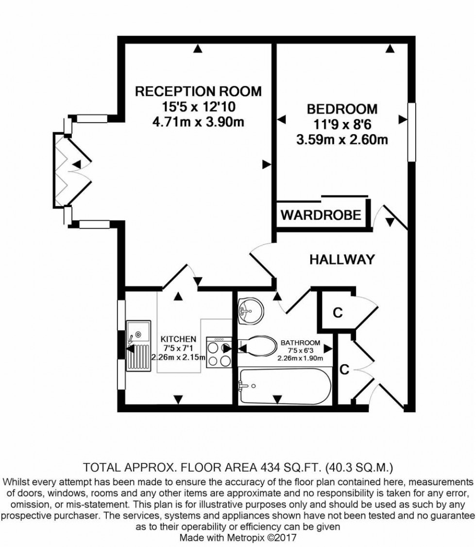 Floorplan for Wellington Way, London