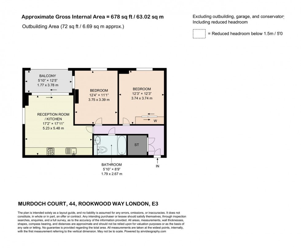 Floorplan for Rookwood Way, London