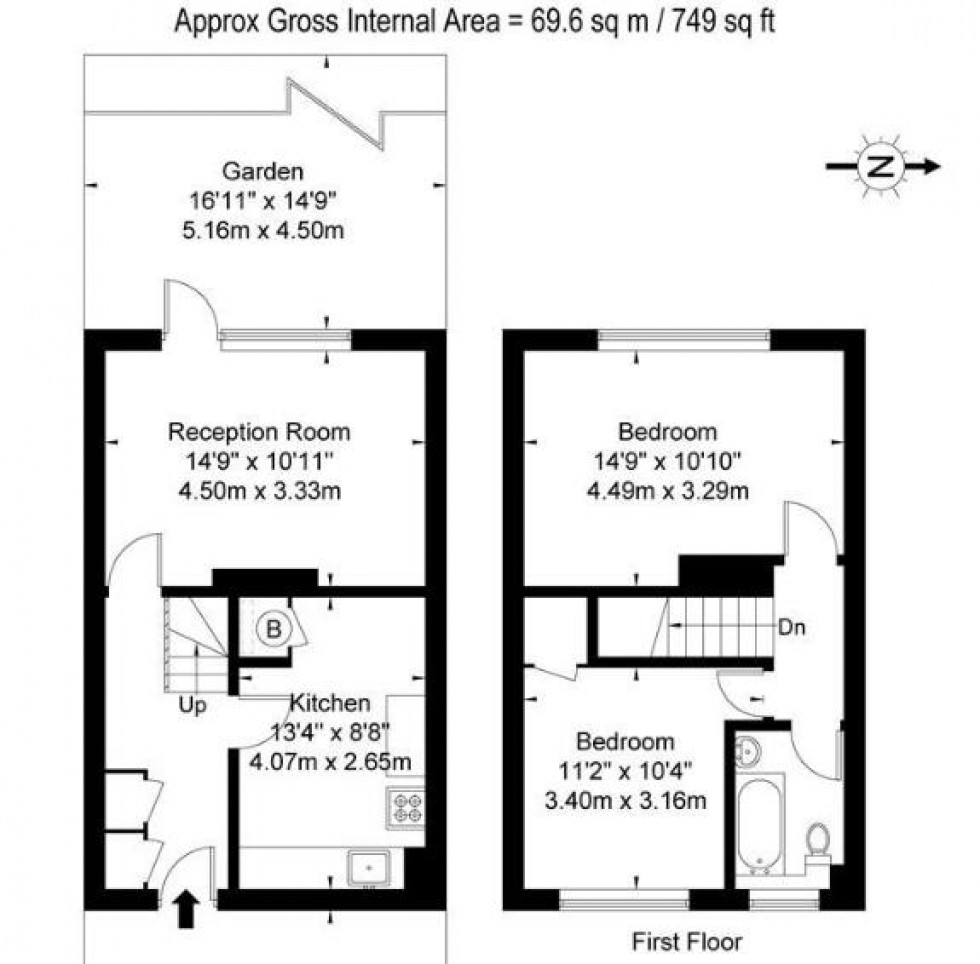 Floorplan for Alfred Street, London