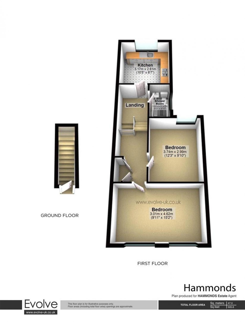 Floorplan for Marmont Road, London