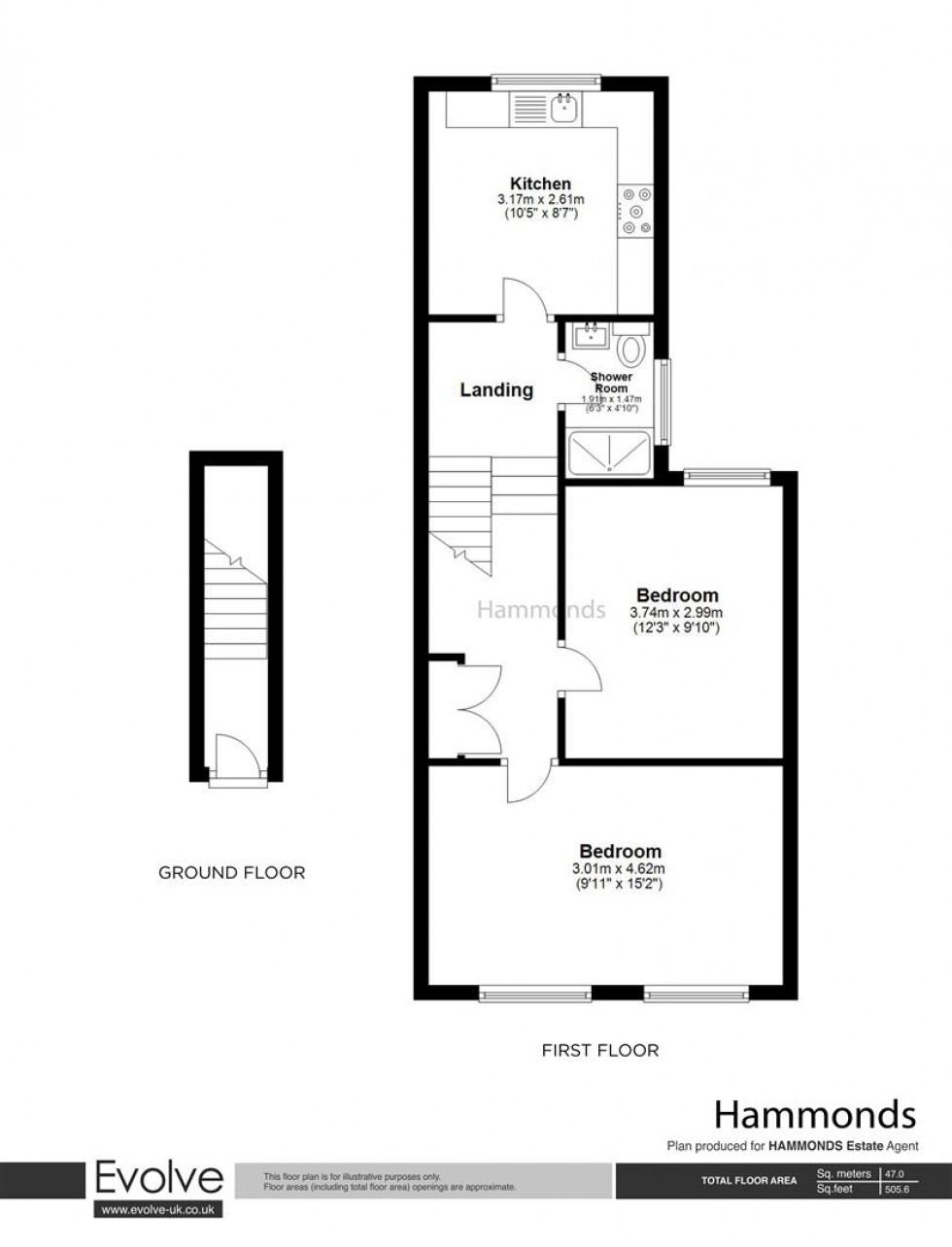Floorplan for Marmont Road, London