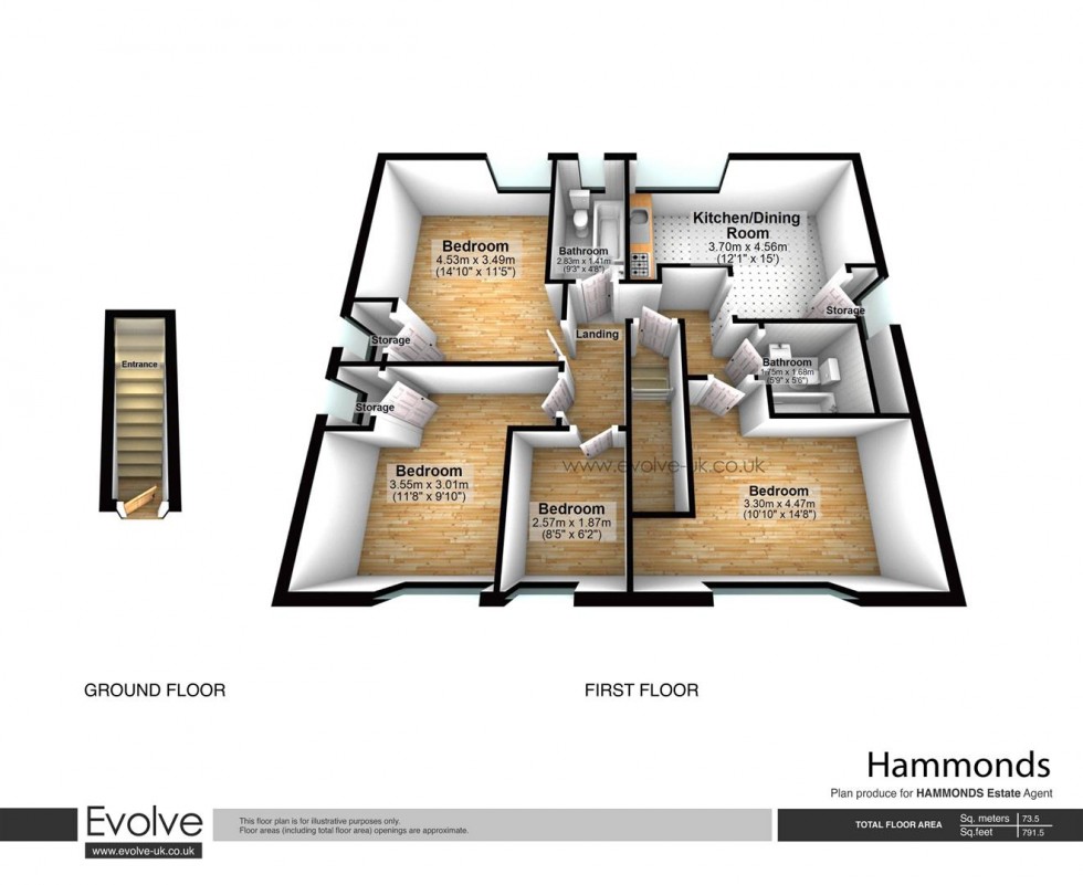 Floorplan for Barking Road, London, London